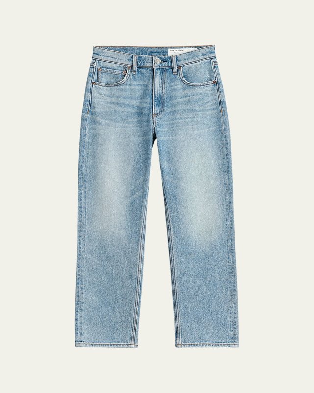 Harlow Mid-Rise Straight Jeans